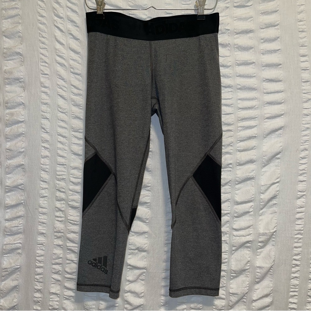 Adidas Climacool Alphaskin Gray and Black Capris
